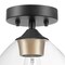 Globe Electric Globe Electric Harrow 9.1 in. H X 8 in. W X 8 in. L Matte Black Ceiling Light 60333 - alternate 8